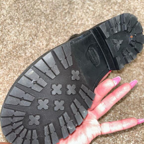 Khombu Women's Danielle fur lined Hiker winter snow Rain Boot black ankle SZ 6 - Picture 5 of 7